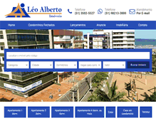 Tablet Screenshot of leoalbertoimoveis.com.br